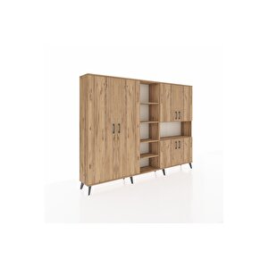 Arges Dolap 13 Raflı 6 Kapaklı 220x30x163 Çam-çam