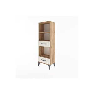 Arges Dolap 3 Raflı 2 Çekmeceli 44x30x134 Çam-aytaşı