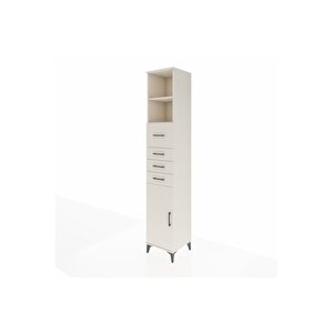 Hyperion Dolap 3 Raflı 4 Çekmeceli Tek Kapaklı 44x44x243 Aytaşı-aytaşı