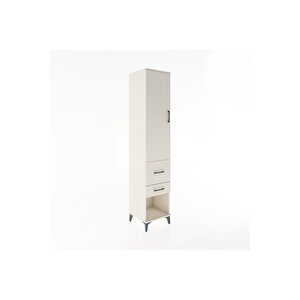 Hyperion Dolap 3 Raflı 2 Çekmeceli Tek Kapaklı 44x44x221 Aytaşı-aytaşı