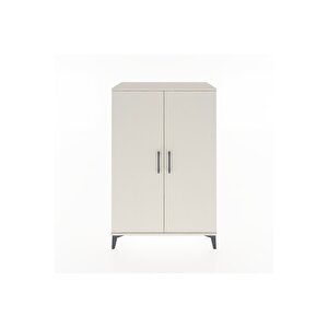 Hyperion Dolap Tek Raflı 2 Kapaklı Tek Askılı 88x44x134 Aytaşı-aytaşı