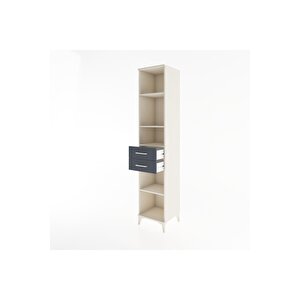 Hyperion Dolap 4 Raflı 2 Çekmeceli 44x44x221 Aytaşı-antrasit