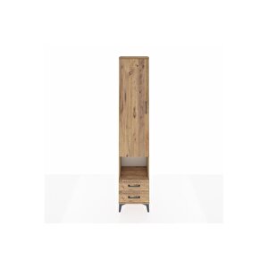 Arges Dolap 5 Raflı 2 Çekmeceli Tek Kapaklı 44x30x221 Çam-çam