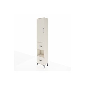 Arges Dolap 4 Raflı 2 Çekmeceli Tek Kapaklı 44x30x221 Aytaşı-aytaşı