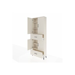 Arges Dolap 5 Raflı 2 Çekmeceli 4 Kapaklı 88x30x243 Aytaşı-aytaşı
