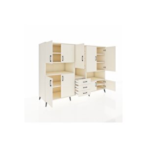 Kronos Dolap 13 Raflı 3 Çekmeceli 9 Kapaklı 220x59x163 Aytaşı-aytaşı