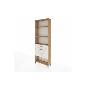 Arges Dolap 3 Raflı 3 Çekmeceli 88x30x243 Çam-aytaşı