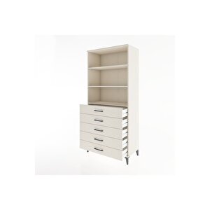 Hyperion Dolap 3 Raflı 5 Çekmeceli 88x44x195 Aytaşı-aytaşı