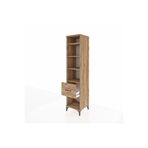 Hyperion Dolap 4 Raflı Tek Çekmeceli 44x44x195 Çam-çam