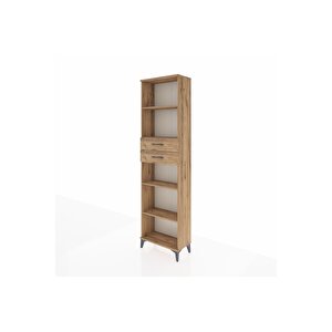 Arges Dolap 4 Raflı 2 Çekmeceli 60x30x221 Çam-çam