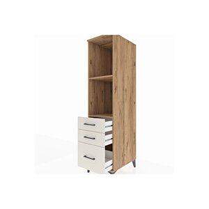 Kronos Dolap 2 Raflı 3 Çekmeceli 44x59x182 Çam-aytaşı