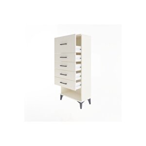 Arges Dolap 5 Çekmeceli 60x30x134 Aytaşı-aytaşı