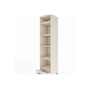 Hyperion Dolap 5 Raflı Tek Çekmeceli 44x44x195 Aytaşı-aytaşı