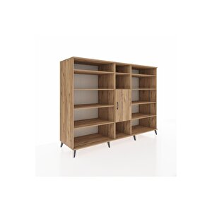 Kronos Dolap 12 Raflı Tek Kapaklı  220x59x163 Çam-çam