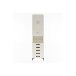 Arges Dolap 3 Raflı 6 Çekmeceli 2 Kapaklı 60x30x243 Aytaşı-aytaşı