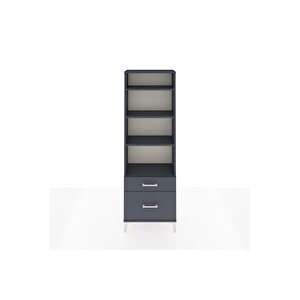 Arges Dolap 4 Raflı 2 Çekmeceli 60x30x182 Antrasit-antrasit