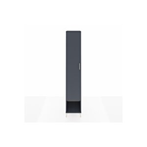 Hyperion Dolap 6 Raflı Tek Kapaklı 44x44x243 Antrasit-antrasit