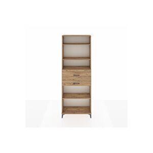 Arges Dolap 4 Raflı 2 Çekmeceli 88x30x243 Çam-çam