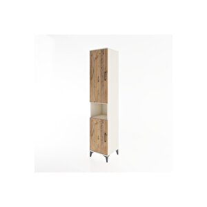 Hyperion Dolap 4 Raflı 2 Kapaklı Tek Askılı 44x44x221 Aytaşı-çam