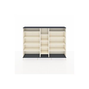 Arges Dolap 11 Raflı  220x30x163 Aytaşı-antrasit/aytaşı