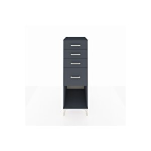 Kronos Dolap 4 Çekmeceli 44x59x134 Antrasit-antrasit