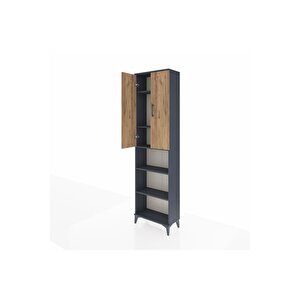 Arges Dolap 5 Raflı 2 Kapaklı 60x30x221 Antrasit-çam