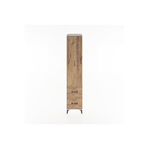 Hyperion Dolap 4 Raflı 2 Çekmeceli Tek Kapaklı 44x44x221 Aytaşı-çam