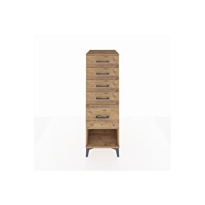 Kronos Dolap 5 Çekmeceli 44x59x134 Çam-çam