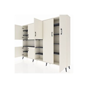 Arges Dolap 13 Raflı 7 Kapaklı 220x30x163 Aytaşı-aytaşı/antrasit