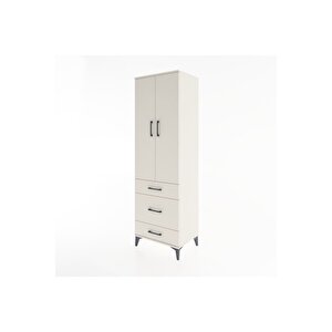 Hyperion Dolap 4 Raflı 3 Çekmeceli 2 Kapaklı 60x44x195 Aytaşı-aytaşı