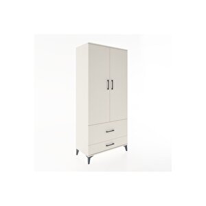 Hyperion Dolap 4 Raflı 2 Çekmeceli 2 Kapaklı 88x44x195 Aytaşı-aytaşı