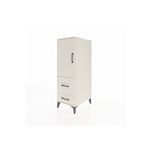 Kronos Dolap Tek Raflı 2 Çekmeceli Tek Kapaklı 44x59x134 Aytaşı-aytaşı