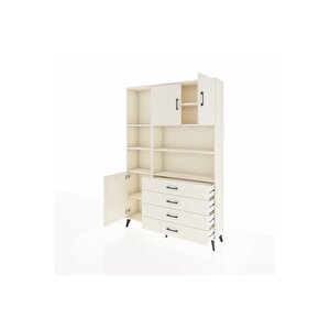 Arges Gardrop 8 Raflı 4 Çekmeceli 3 Kapaklı 132x30x195 Aytaşı-aytaşı