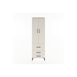 Hyperion Dolap 4 Raflı 3 Çekmeceli 2 Kapaklı 60x44x195 Aytaşı-aytaşı