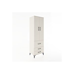 Hyperion Dolap 4 Raflı 3 Çekmeceli 2 Kapaklı 60x44x195 Aytaşı-aytaşı