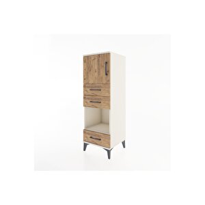 Hyperion Dolap 2 Raflı 3 Çekmeceli Tek Kapaklı 44x44x134 Aytaşı-çam