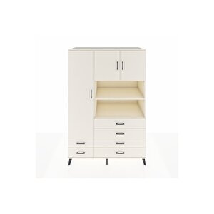 Kronos Dolap 8 Raflı 6 Çekmeceli 3 Kapaklı 132x59x195 Aytaşı-aytaşı/aytaşı