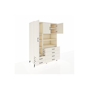 Kronos Dolap 8 Raflı 6 Çekmeceli 3 Kapaklı 132x59x195 Aytaşı-aytaşı/aytaşı