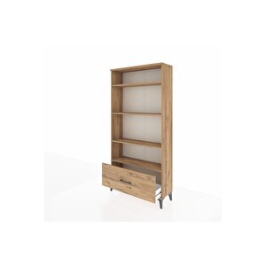 Arges Dolap 4 Raflı Tek Çekmeceli 88x30x182 Çam-çam