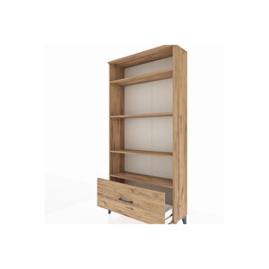 Arges Dolap 4 Raflı Tek Çekmeceli 88x30x182 Çam-çam