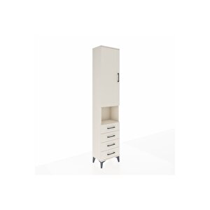 Arges Dolap 3 Raflı 4 Çekmeceli Tek Askılı 44x30x221 Aytaşı-aytaşı