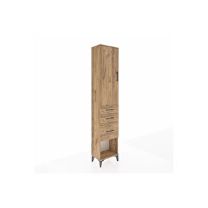 Arges Dolap 2 Raflı 3 Çekmeceli Tek Askılı 44x30x221 Çam-çam