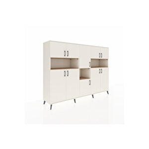 Hyperion Dolap 14 Raflı 10 Kapaklı 220x44x163 Aytaşı-aytaşı/çam