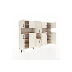 Hyperion Dolap 14 Raflı 10 Kapaklı 220x44x163 Aytaşı-aytaşı/çam