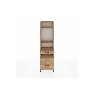 Arges Dolap 4 Raflı 3 Çekmeceli 60x30x221 Çam-çam