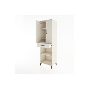 Hyperion Dolap 4 Raflı Tek Çekmeceli 2 Kapaklı 60x44x195 Aytaşı-aytaşı