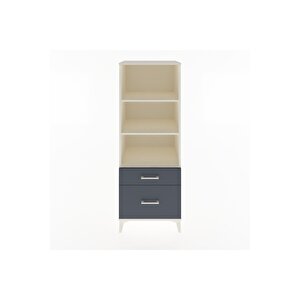 Hyperion Dolap 3 Raflı 2 Çekmeceli 60x44x163 Aytaşı-antrasit