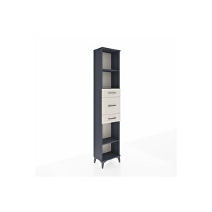 Arges Dolap 3 Raflı 3 Çekmeceli 44x30x221 Antrasit-aytaşı