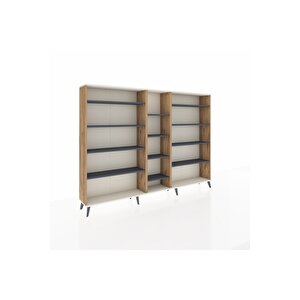 Arges Dolap 11 Raflı  220x30x163 Çam-aytaşı/antrasit