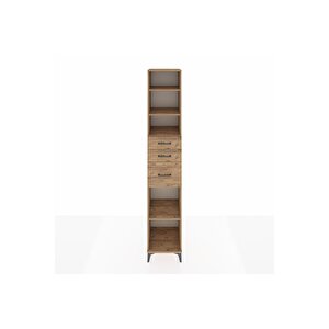 Hyperion Dolap 4 Raflı 3 Çekmeceli 44x44x243 Çam-çam